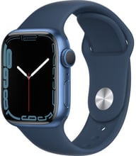 Apple Watch Series 7 41mm GPS+LTE Blue Aluminum Case with Abyss Blue Sport Band (MKHU3)