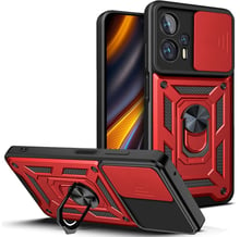Mobile Case Camshield Serge Ring Red for Xiaomi Poco X4 GT