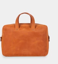 INCARNE Handmade Leather Laptop bag Bruno Cognac for MacBook 15-16"