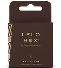 Презервативы LELO HEX Condoms Respect XL 3 Pack