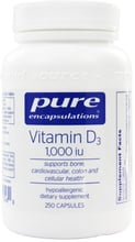 Pure Encapsulations Vitamin D3 1,000 МЕ 250 caps Витамин D3 (PE-01348)