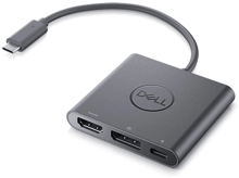 Dell Adapter USB-C to HDMI+USB-C+DisplayPort with Power Delivery (470-AEGY)