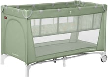 Манеж-кровать Carrello Piccolo+ с двумя уровнями дна жесткое дно (CRL-11501/2 Mint Green)