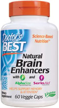Doctor's Best Natural Brain Enhancers wtih AlphaSize and SerinAid, 60 Veggie Caps (DRB-00214)