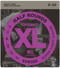Струны D`ADDARIO EHR320 XL HALF ROUNDS SUPER LIGHT 09-42
