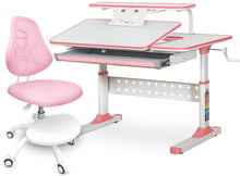 Комплект парта Ergokids TH-320 Pink + кресло ErgoKids Y-400 PN (арт. TH-320 W/PN + Y-400 PN)
