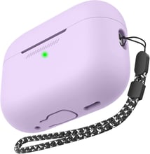 Чехол для наушников AhaStyle Silicone Case with strap Lavender (X003E43NBX) for Apple AirPods Pro 2