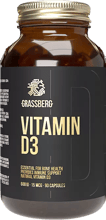 Grassberg Vitamin D3 600 IU (15 mcg) Витамин Д3 90 капсул