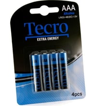 Батарейки Tecro LR03-4B (EE) 4шт