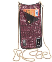 BeCover Glitter Wallet Pink for iPhone XR (703615)