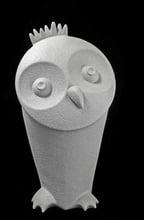 Статуетка у формі сови Linea Sette Ceramiche N85/A 25 см сірий