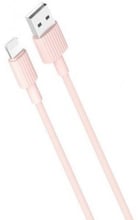 XO USB Cable to Lightning 2A 1m Pink (NB156)