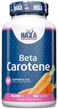 Haya Labs Natural Beta Carotene 20000 IU Бета-каротин 100 таблеток
