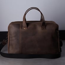INCARNE Handmade Leather Laptop bag Bruno Brown for MacBook 15-16"