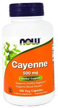 Now Foods Cayenne, 500 mg, 100 Capsules
