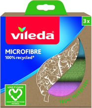 Салфетки из микрофибры Vileda 100% Recycled 3шт (4023103228634)