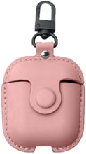 Чехол для наушников Fashion Leather Case Smile Pink for Apple AirPods
