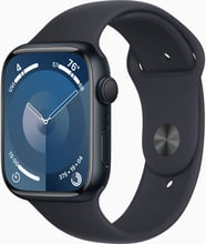 Apple Watch Series 9 45mm GPS Midnight Aluminum Case with Midnight Sport Band - M/L (MR9A3)