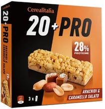 Батончик Cerealitalia зерновой 20+pro арахис и соленая карамель 114 г (8010121010675)
