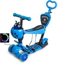 Самокат Scooter "Божья коровка" 5in1. Blue (многофункциональный)