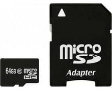 eXceleram 64GB microSDXC Class 10 UHS-I + adapter (MSD6410A)
