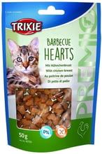 Лакомство для кошек Trixie Pemio Barbecue Hearts с курицей 50 г (4011905427034)
