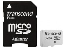 Transcend 32GB microSDHC Class 10 UHS-I U1 + adapter (TS32GUSD300S-A)