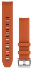 Garmin MARQ QuickFit 22m Ember Orange Silicone Strap (010-12738-34)