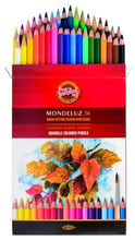 Карандаши цветные акварель KOH-I-NOOR Mondeluz, 36 цветные (3719036001KZ)