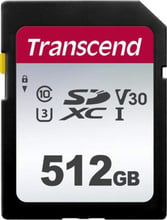Transcend 512GB SDXC Class 10 UHS-I U3 V30 (TS512GSDC300S)