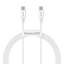 Baseus Cable USB-C to USB-C Superior Series PD 100W 1m White (CATYS-B02)