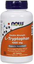 NOW Foods L-TRYPTOPHAN 1000 MG 60 TABS L-триптофан