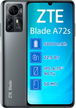 ZTE Blade A72s 4/64Gb Grey (UA UCRF)