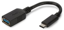 Digitus Adapter ASSMANN USB-C to USB 3.0 OTG 15cm Black (AK-300315-001-S)