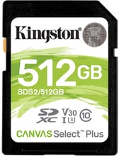 Kingston 512GB SDXC class 10 UHS-I U3 Canvas Select Plus (SDS2/512GB)