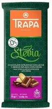 Шоколад TRAPA STEVIA молочный с рисовыми шариками, 75г