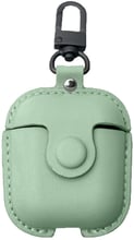 Чехол для наушников Fashion Leather Case Smile Green for Apple AirPods