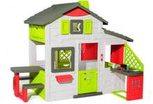 Дом для друзей Smoby Toys с летней кухней дверным звонком и столиком (810202)