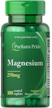 Puritan's Pride Magnesium 250 mg 100 Caplets (PTP-15830)