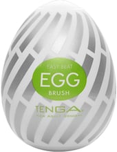 Мастурбатор-яйце Tenga Egg Brush із рельєфом у вигляді великої щетини