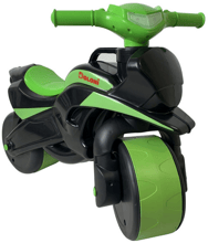 Мотобайк беговел Doloni Toys 0138/590 Черно-Зелёный