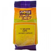 NOW Foods  "1" Gelatin Caps 500 gel caps (Пустые капсулы)