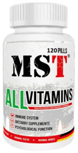 MST AllVitamins Мультивитамины с клубничной оболочкой 120 таблеток