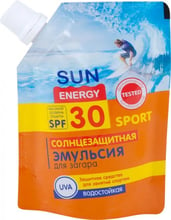 Sun Energy Sport Эмульсия солнцезащитная для занятий спортом SPF 30 90 мл