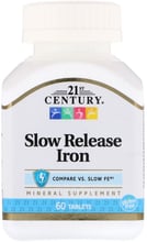 21st Century Slow Release Iron (45 mg) 60 Tablets