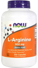 NOW Foods L-Arginine 500 mg Capsules 250 caps