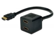 Digitus Adapter HDMI to 2xHDMI Black (AK-330400-002-S)