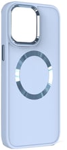TPU Case Bonbon Metal Style with MagSafe Mist Blue for iPhone 15