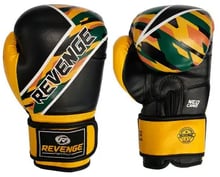 Дитячі боксерські рукавиці Revenge Чорно-жовті EV-10-1212-8унц