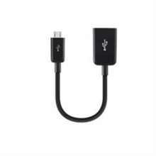 Belkin Adapter microUSB to USB OTG 0.12m Black (F2CU014btBLK)